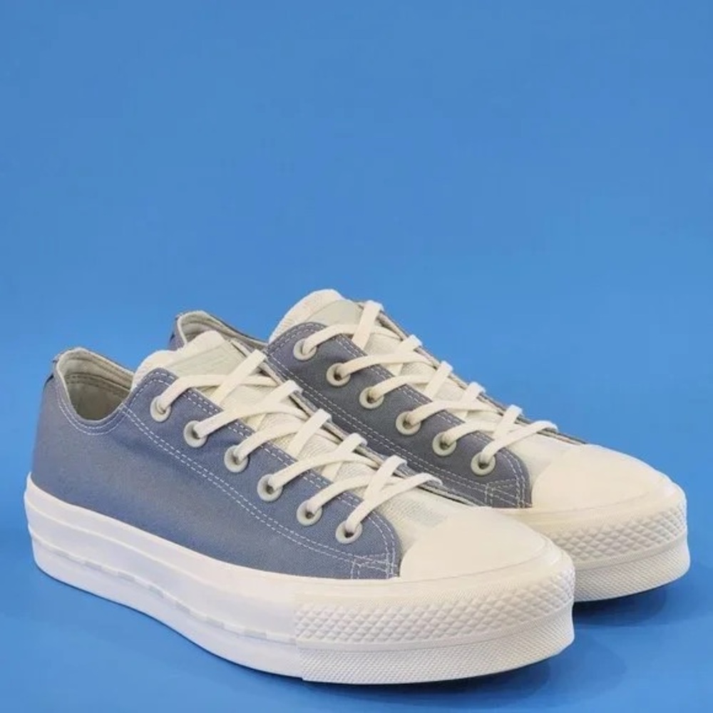 Converse CTAS Platform Lift Crafter Folk White Blue Denim Sz. 7.5